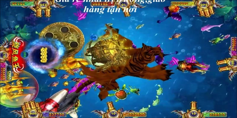 Các nút chức năng trong game săn cá Fishing Disco