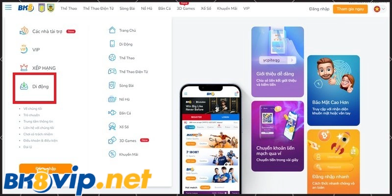 Các bước cơ bản tải app BK8 về điện thoại IOS